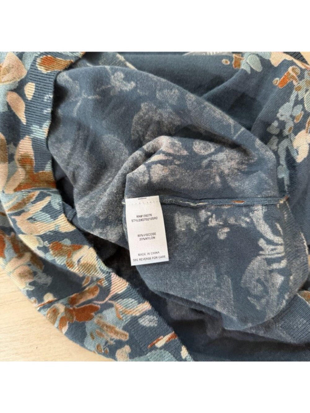 Daniel Rainn Sleeveless Floral Top Size Medium High Grecian Halter Neckline - Picture 6 of 8